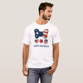 Liefde Vakantie  Amerikaans Design T-shirt (Voorkant volledig)