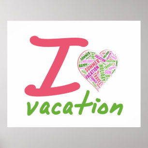 Liefde vakantie poster
