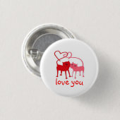 Liefde Valentijn Cats Button (Voorkant /achterkant)