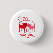 Liefde Valentijn Cats Button (Voorkant)