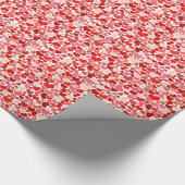 Liefde, Valentijn, dag, hart, vrouwen, roze, Roos Cadeaupapier (Hoek)