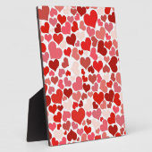 Liefde, Valentijn, dag, hart, vrouwen, roze, Roos Fotoplaat (Zijkant)