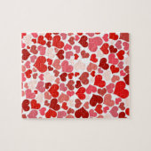 Liefde, Valentijn, dag, hart, vrouwen, roze, Roos Legpuzzel (Horizontaal)