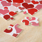 Liefde, Valentijn, dag, hart, vrouwen, roze, Roos Legpuzzel (Zijkant)