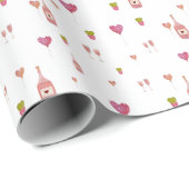 Liefde Valentijn flesglazen ballonnen cactus Cadeaupapier (Rol Hoek)