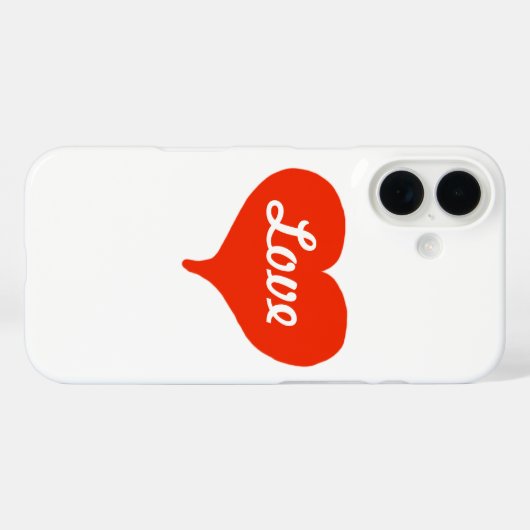 Liefde Valentijn Hart iPhone 5 Hoesje (Achterkant (horizontaal))