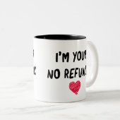 Liefde Valentijn Ik ben Uw Tweekleurige Koffiemok (Voorkant rechts)