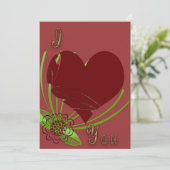 Liefde Valentijn Kaart (Staand voorkant)