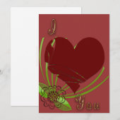 Liefde Valentijn Kaart (Voorkant / Achterkant)