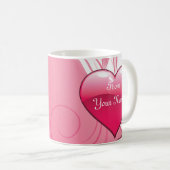 Liefde Valentijn's Day aangepaste geschenken Koffiemok (Voorkant rechts)