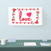 Liefde Valentijnsdag 1.6x3 Vinyl Banner (Beurs)