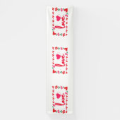 Liefde Valentijnsdag 2,5x10 Vinyl Banner (Verticaal)