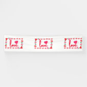 Liefde Valentijnsdag 2.5x12 Vinyl Banner (Horizontaal)