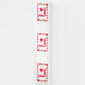 Liefde Valentijnsdag 2.5x12 Vinyl Banner (Verticaal)