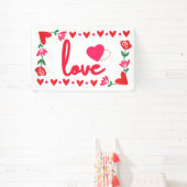 Liefde Valentijnsdag 2.5x4 Vinyl Banner (Insitu)