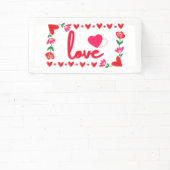 Liefde Valentijnsdag 2x1 Vinyl Banner (Insitu)