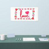 Liefde Valentijnsdag 2x1 Vinyl Banner (Beurs)