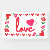 Liefde Valentijnsdag 3x5 Vinyl Banner (Horizontaal)