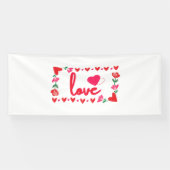 Liefde Valentijnsdag 4x10 Vinyl Banner (Horizontaal)