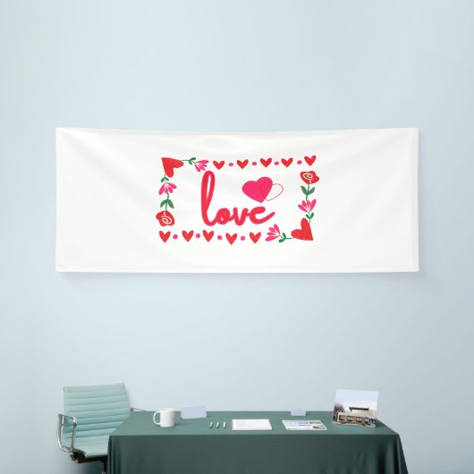 Liefde Valentijnsdag 4x10 Vinyl Banner (Beurs)