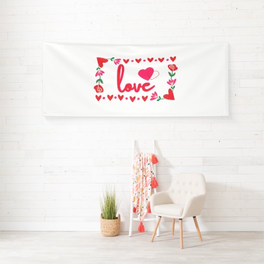 Liefde Valentijnsdag 4x10 Vinyl Banner (Insitu)