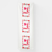 Liefde Valentijnsdag 4x12 Vinyl Banner (Verticaal)