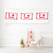 Liefde Valentijnsdag 4x12 Vinyl Banner (Insitu)