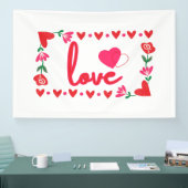 Liefde Valentijnsdag 4x6 Vinyl Banner (Beurs)