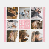 Liefde Valentijnsdag 8 Fotocollage Fleece Deken (Voorkant (Horizontaal))