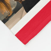 Liefde Valentijnsdag 8 Fotocollage Rood Fleece Deken (Hoek)