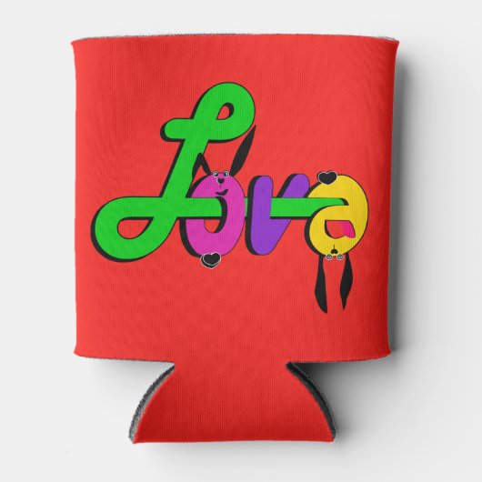 Liefde, Valentijnsdag Blikjeskoeler (Voorkant)