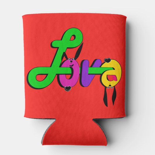 Liefde, Valentijnsdag Blikjeskoeler (Achterkant)