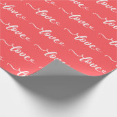 Liefde Valentijnsdag Cadeaupapier (Hoek)