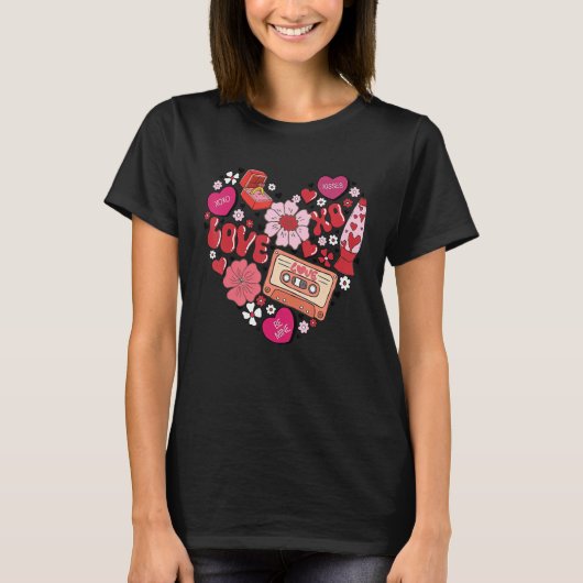 Liefde Valentijnsdag Conversation Hearts Ring Pop  T-shirt (Voorkant)