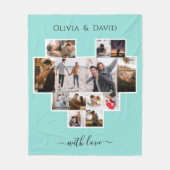 Liefde Valentijnsdag Fotocollage Fleece Deken (Voorkant)