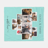 Liefde Valentijnsdag Fotocollage Fleece Deken (Voorkant (Horizontaal))