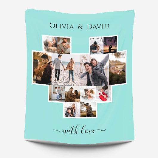 Liefde Valentijnsdag Fotocollage Fleece Deken