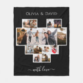 Liefde Valentijnsdag Fotocollage Fleece Deken (Voorkant)