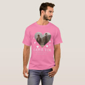 Liefde Valentijnsdag Gepersonaliseerde Koppels Fot T-shirt (Voorkant volledig)