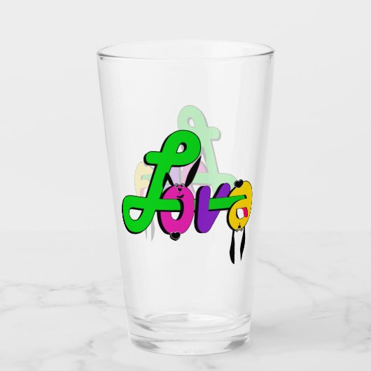 Liefde, Valentijnsdag Glas (Voorkant)