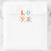 Liefde Valentijnsdag glitter hart Vierkante Sticker (Tas)