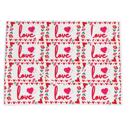 Liefde Valentijnsdag Grote Cadeautas (Voorkant)
