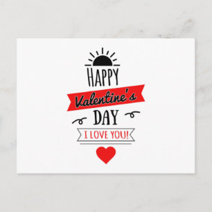 Liefde Valentijnsdag Hart Koppels Schattige Grappi Briefkaart