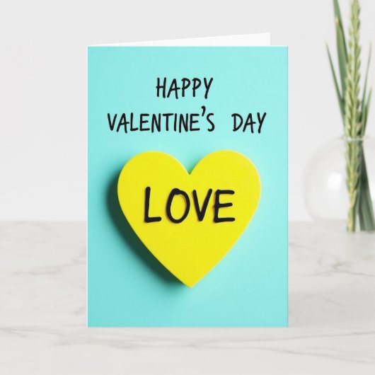 Liefde Valentijnsdag Hartelijke Kaart (Voorkant)