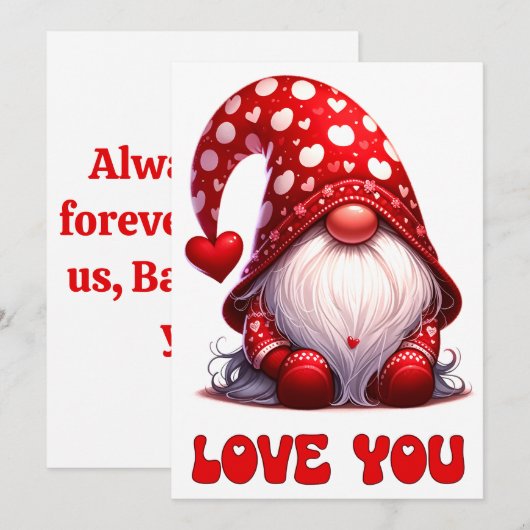 Liefde - Valentijnsdag kaart (Voorkant / Achterkant)