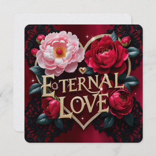 Liefde Valentijnsdag kaarten (Voorkant / Achterkant)