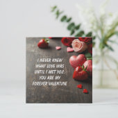 Liefde Valentijnsdag kaarten (Staand voorkant)