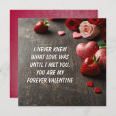 Liefde Valentijnsdag kaarten (Voorkant / Achterkant)