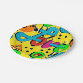 Liefde, Valentijnsdag Papieren Bordje (Gekanteld)