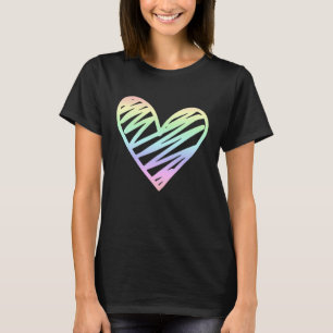 Liefde Valentijnsdag Pastel Rainbow 1 T-shirt